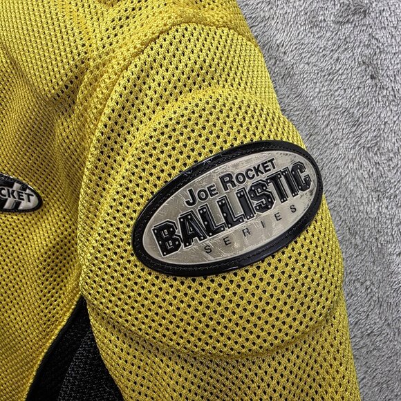 Joe Rocket Jacket Womens Medium Yellow Black Ballistic Series Mesh Motorcycle - Picture 3 of 13